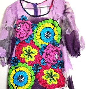 Beautiful purple lace top